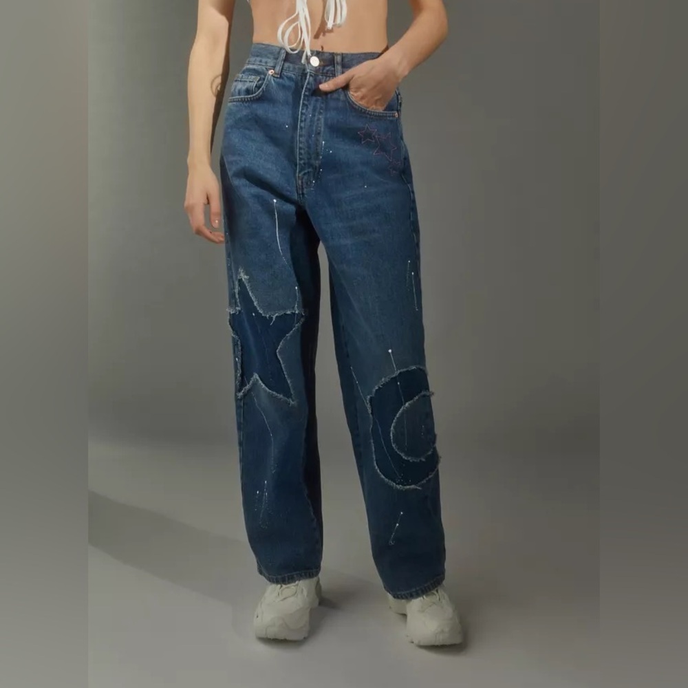 Urban outfitters BDG Skylar High-Waisted Baggy jean- Celestial